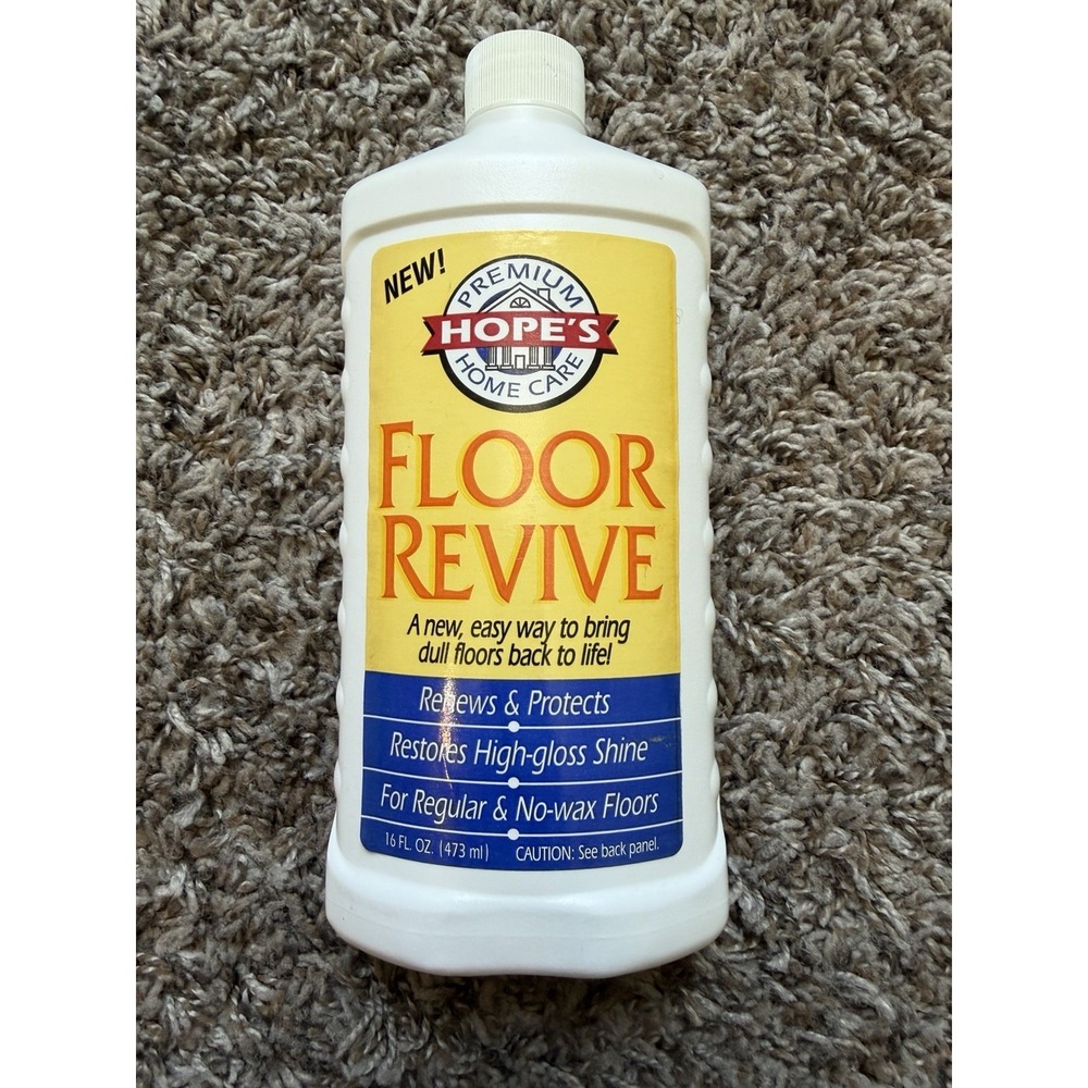 Hope's Floor Revive 16oz Restores Shine No Wax Floor Polish Cleaner